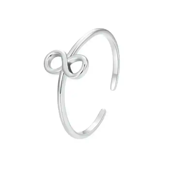 Anillo Ajustable Para Mujer Amor Infinito En Plata 925