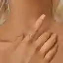 Anillo Ajustable Abrazo Amistad Para Mujer En Plata 925