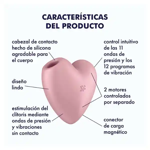 Satisfyer Cutie Heart Succionador De Clitoris Con Vibración