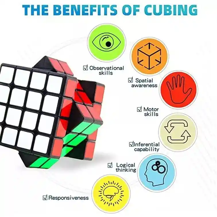 Cubo Rubik Megaminx 4x4x4 Negro Jiehui