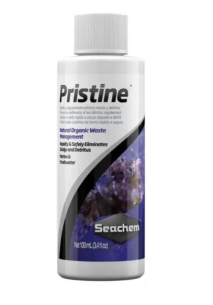 Pristine 100ml Seachem Bacterias Acuario Purificador Aclarador Agua