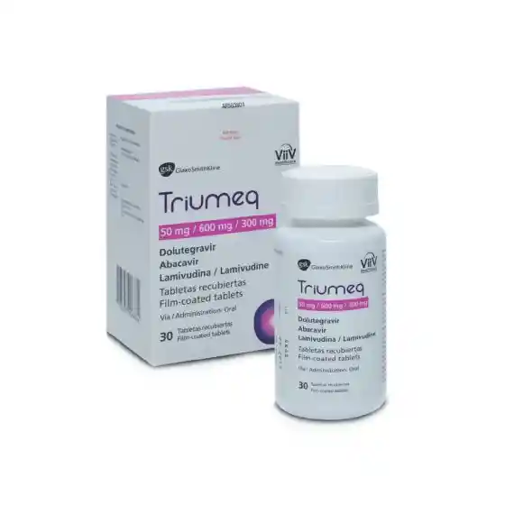 Triumeq 50/600/300mg Caja X 30 Tabletas