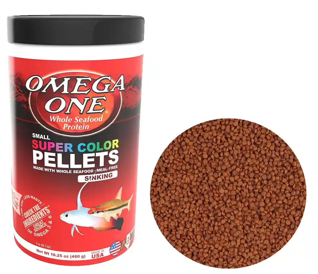 Super Color Pellets Small Sinking 460g Omega One