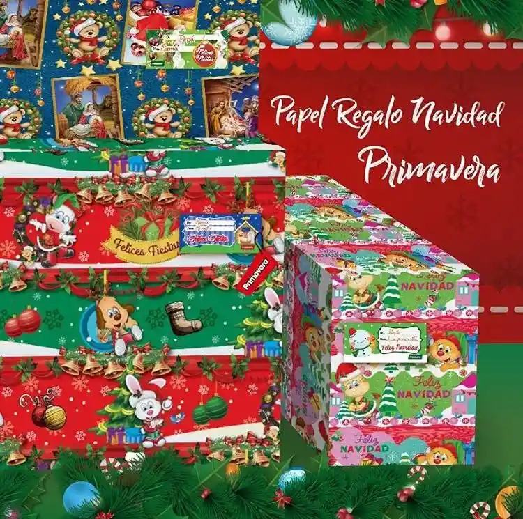 Papel Regalo Navideño Navidad Pliego Unidad