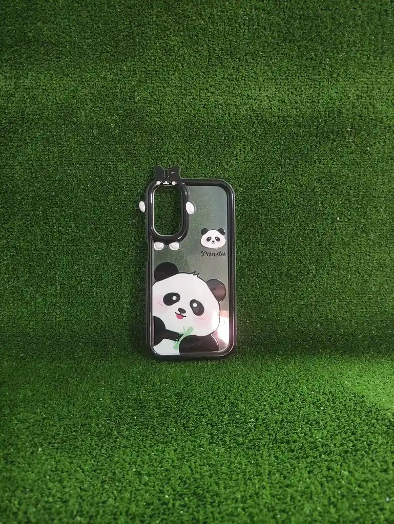 Samsung Galaxy A24 | Case Rigido | Oso Panda | Good Luck | Bordes Reforzados | Xiaomi | Carcasa | Funda | Anti Humedad | Full Proteccion