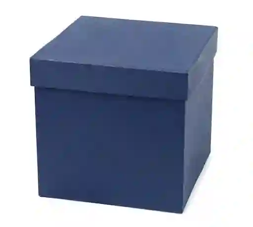 Caja De Regalo Cuadrada Pequeña Con Tapa Color Azul 12cm X 12cm