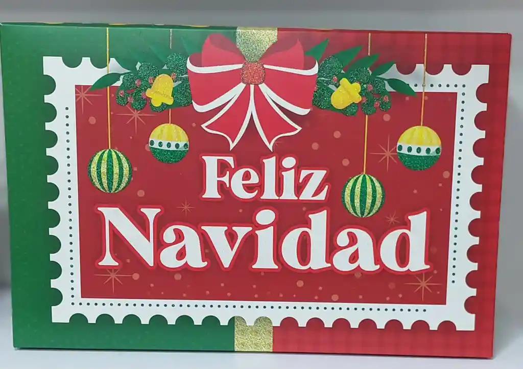 Caja De Regalos Navideña Grande Modelo 3