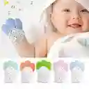 Guante Para Bebes Rasca Encías Llama Dientes - Azul