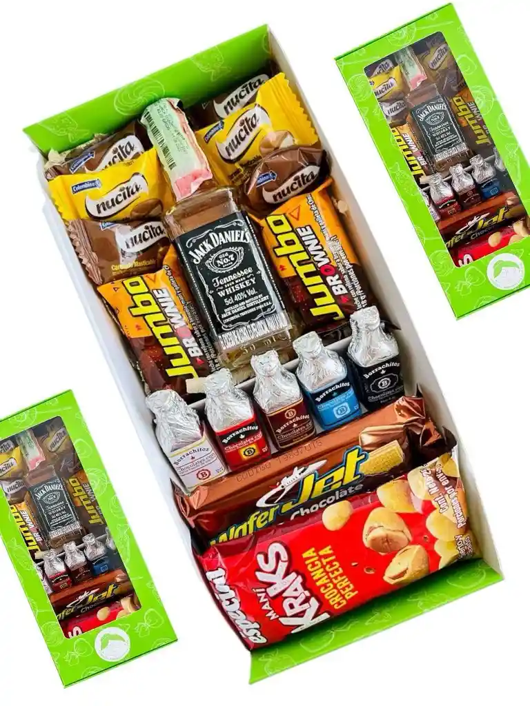 Caja Ecuador Dulces Chocolates Con Whisky Jack Daniels - Regalo Especial - Regalo Amigos - Regalo San Valentin