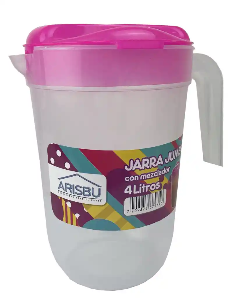 Jarra Arisbu Sin Mezclador 4 Ltr