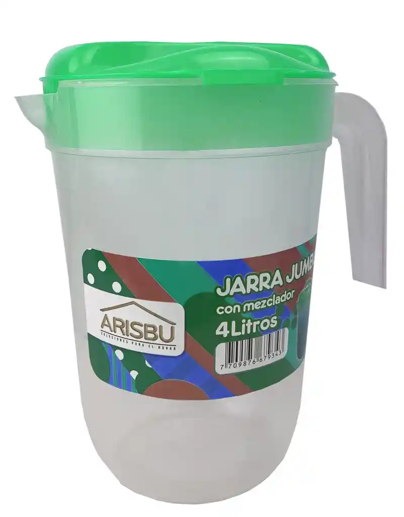 Jarra Arisbu Sin Mezclador 4 Ltr