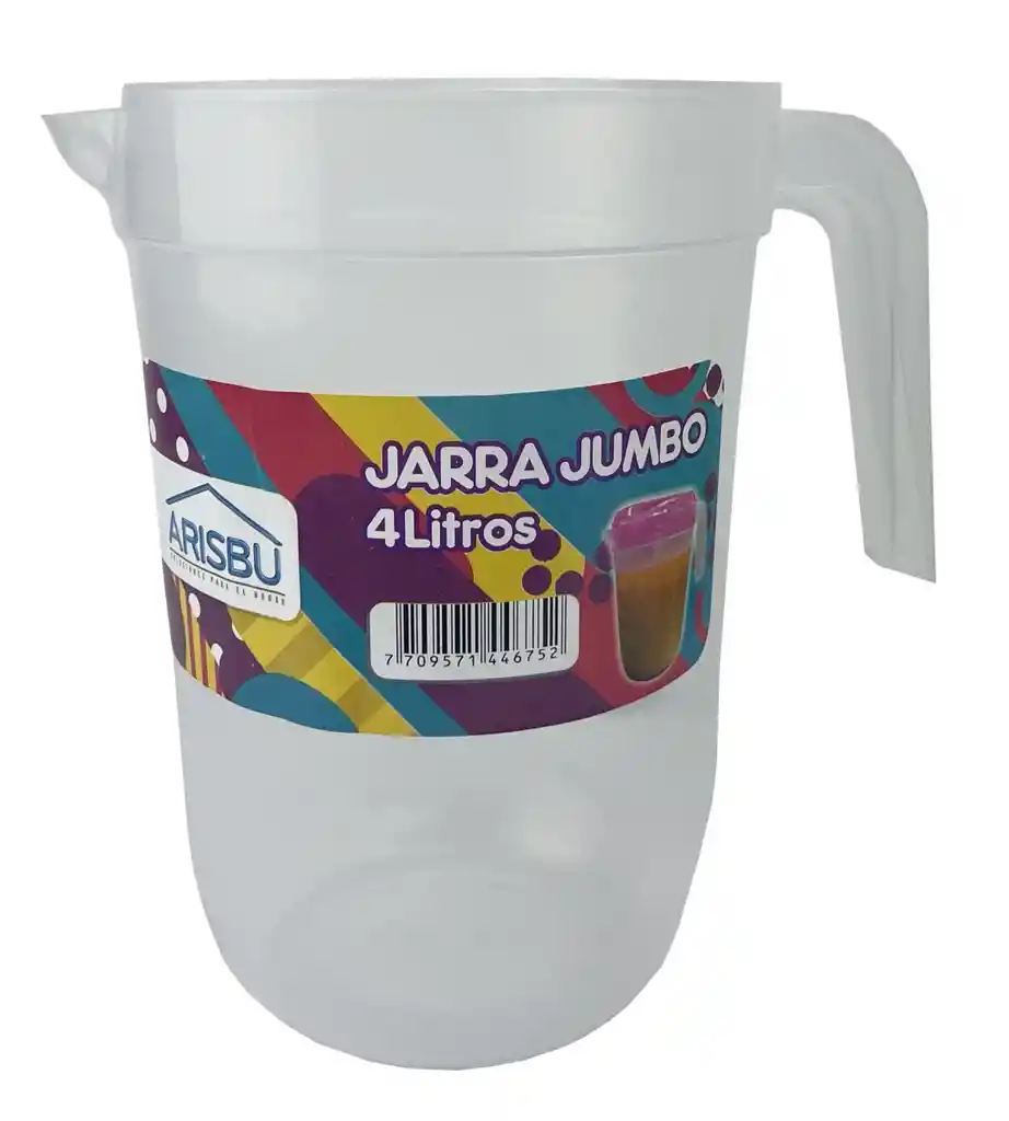 Jarra Arisbu Sin Mezclador 4 Ltr