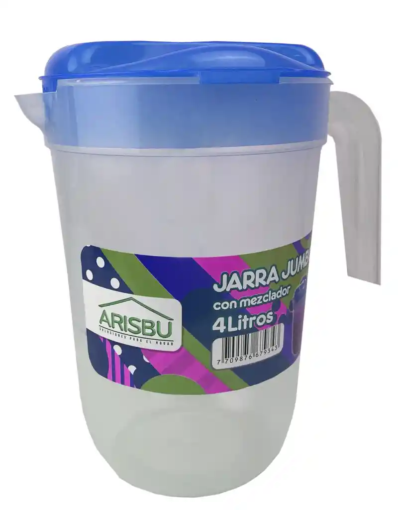 Jarra Arisbu Sin Mezclador 4 Ltr