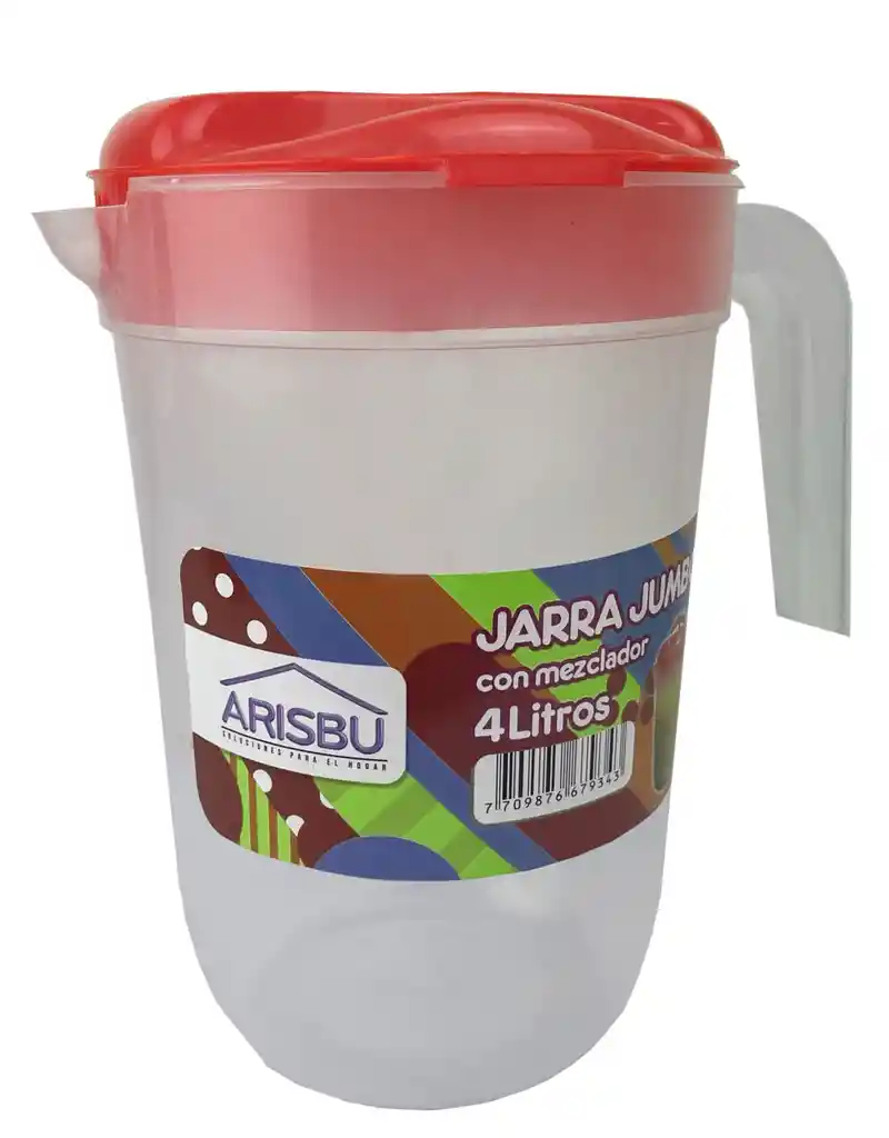 Jarra Arisbu Sin Mezclador 4 Ltr