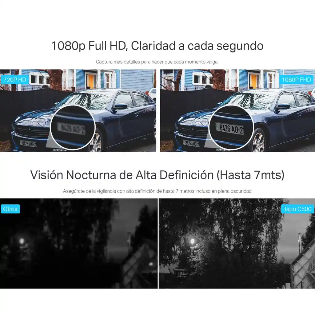 Cámara Ip Wifi Exterior Robótica Full Hd Tp-link Tapo C500
