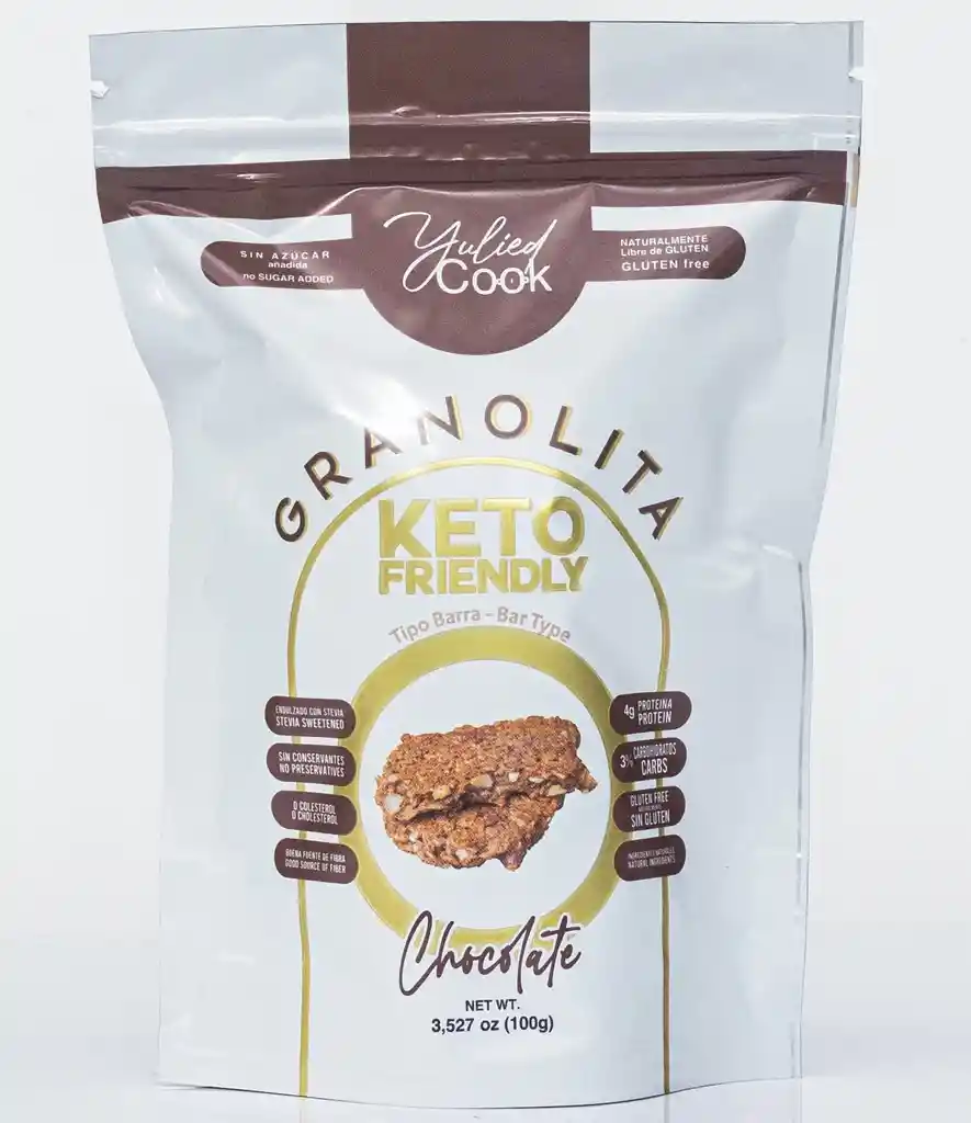 Granolita Keto Chocofresa - Tipo Barra