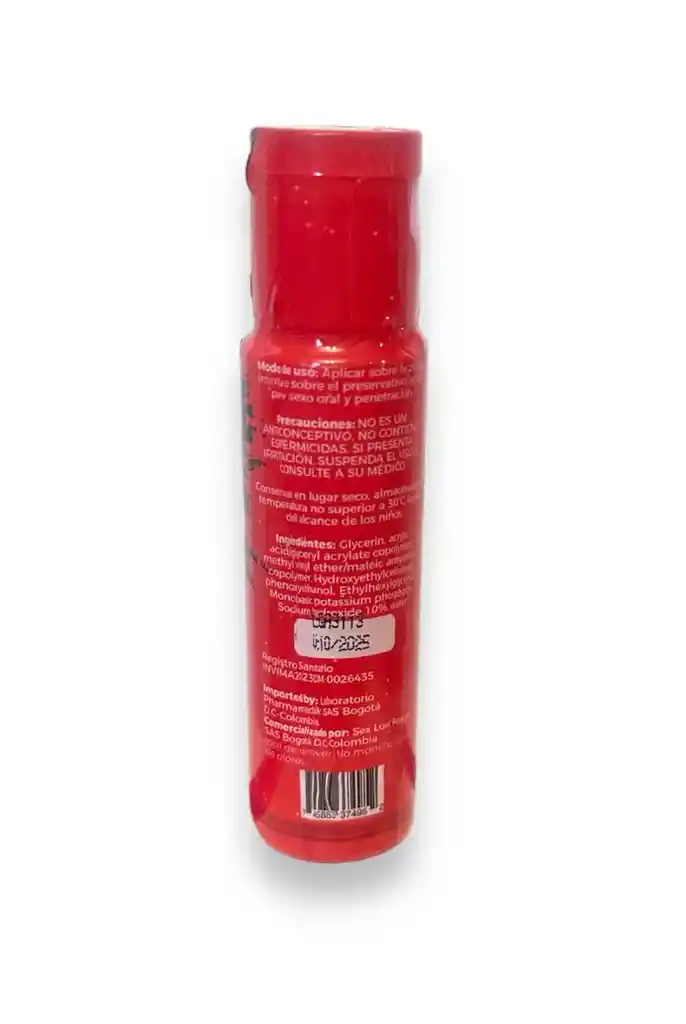 Lubricante Gel Anal Anestésico Dilatador 30ml