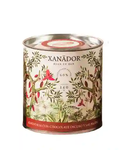 Almendras Con Chocotate Oscuro Y Sal Marina Xanador 140 Gr