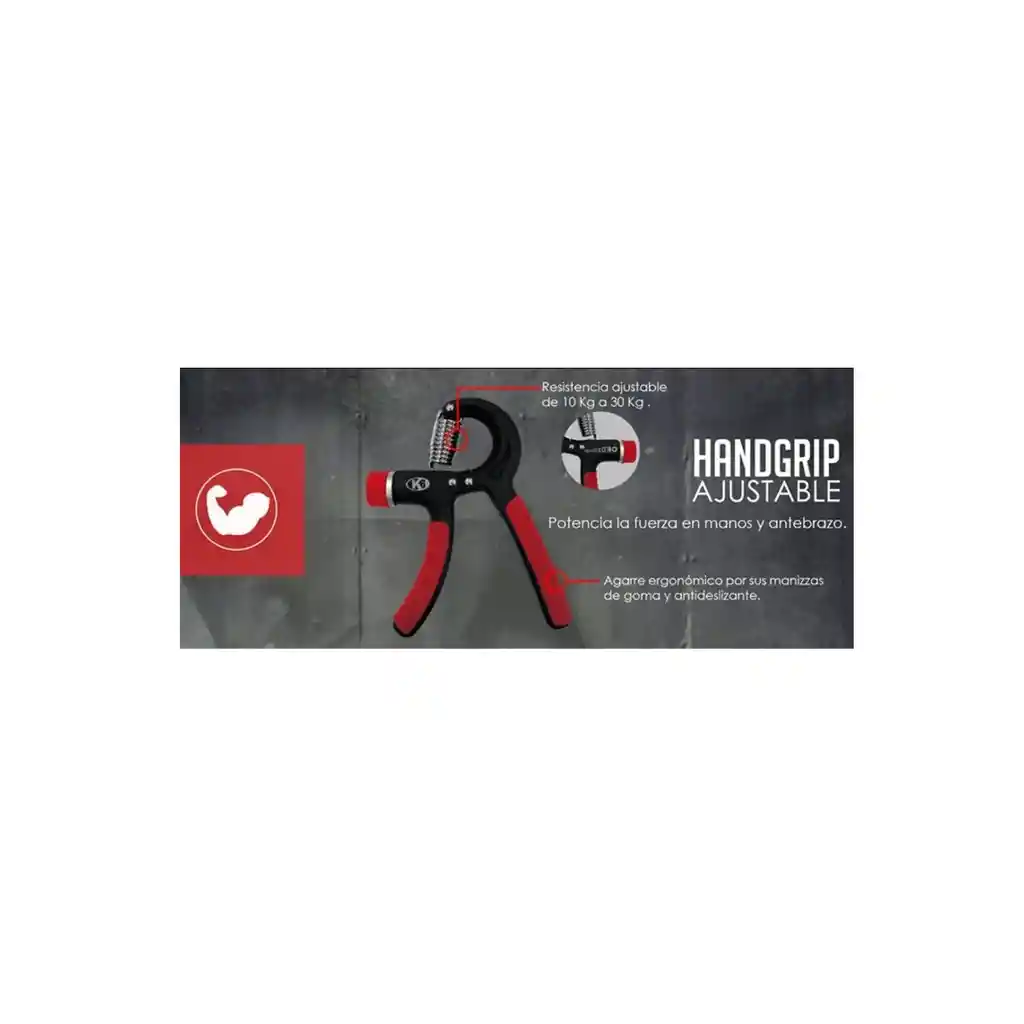 Hand Grip K6 De Resistencia Ajustable 10kg A 30kg