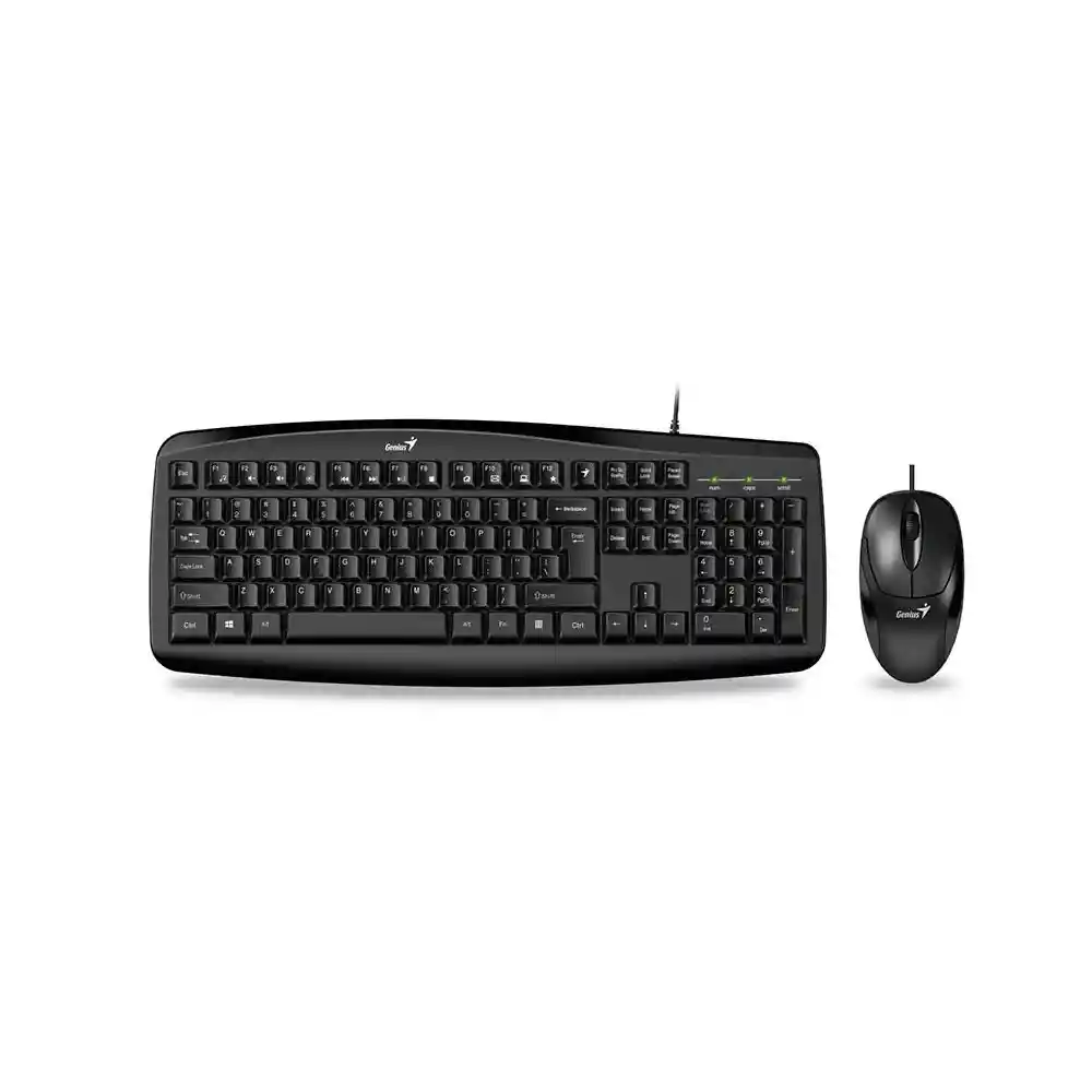 Combo Teclado Y Mouse Alambrico Genius Km-200 Español Latam