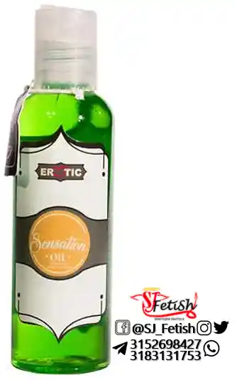 Aceite Comestible Sensation Oil Manzana Verde 80 Ml