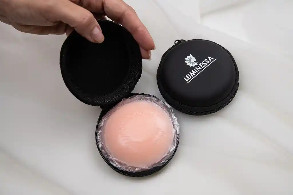 Set De 4 Pares De Cubre Pezones Rosado Con Protector