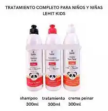 Lehit Kids - Shampoo Sin Sal, Acondicionador, Crema Para Peinar