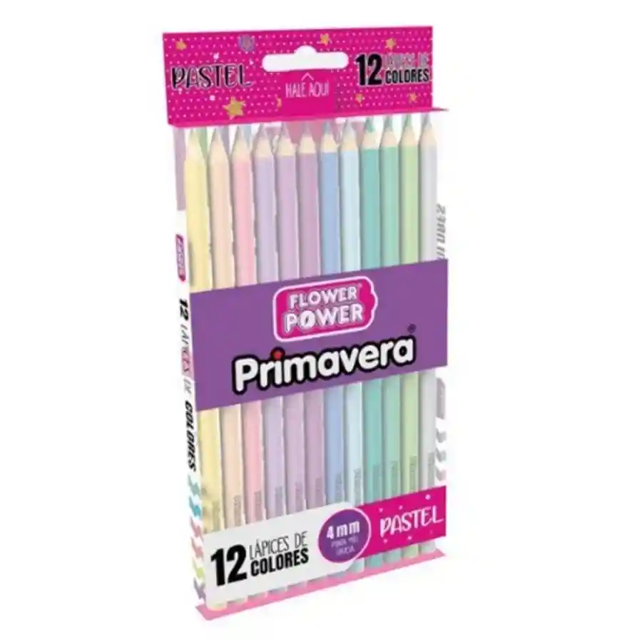 Colores Flower Power Pastel *12