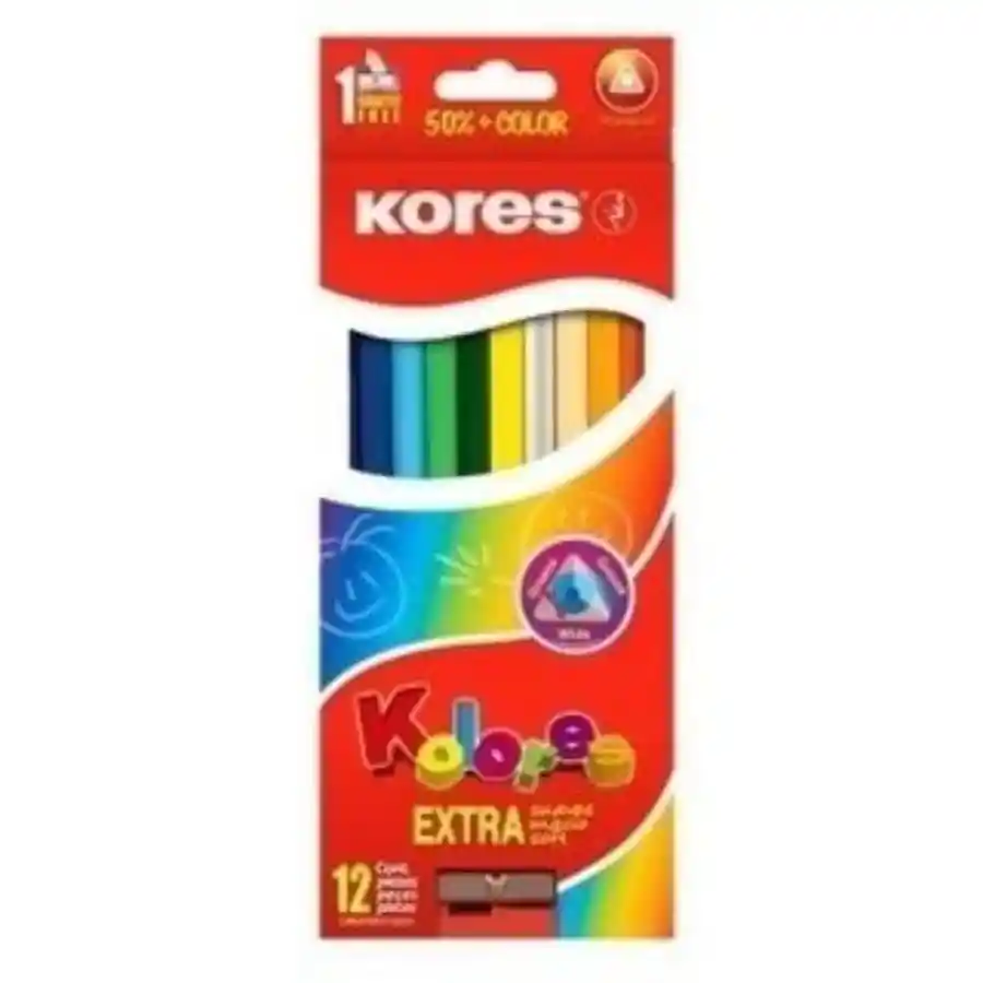 Colores Kores Triangular*12 Largo