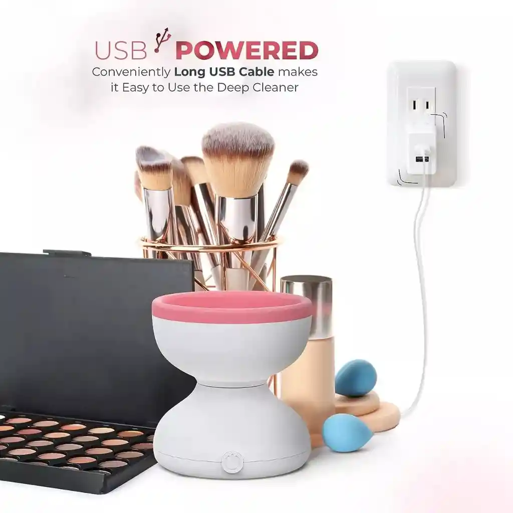 Máquina Limpiadora De Brochas De Maquillaje. Eléctrica. Usb