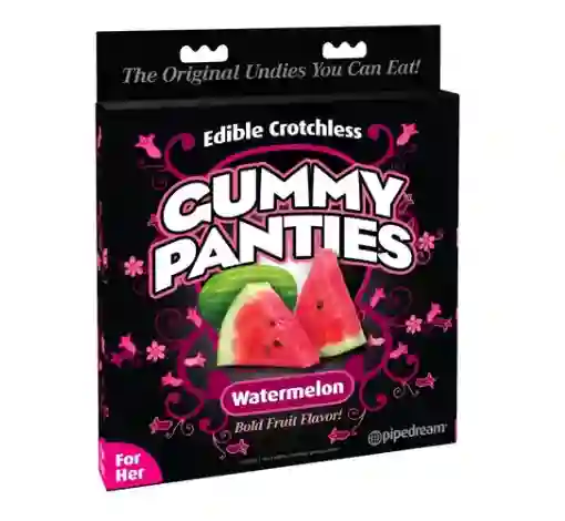 Lenceria Comestible Gummy Panties Watermelon - Pipedream