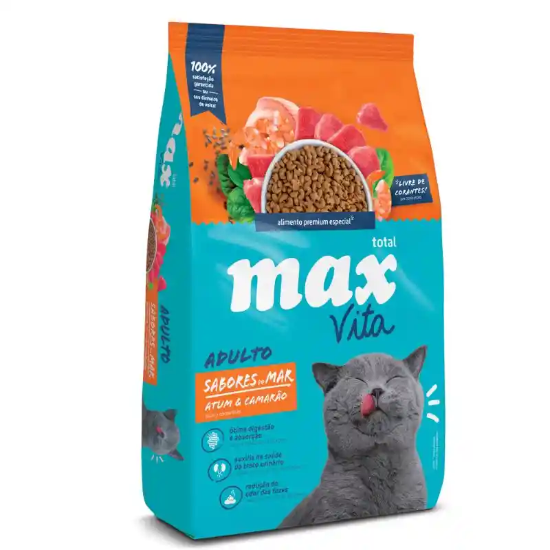 Max Vita - Alimento Gato Adulto Atun Y Camarones 3 Kg