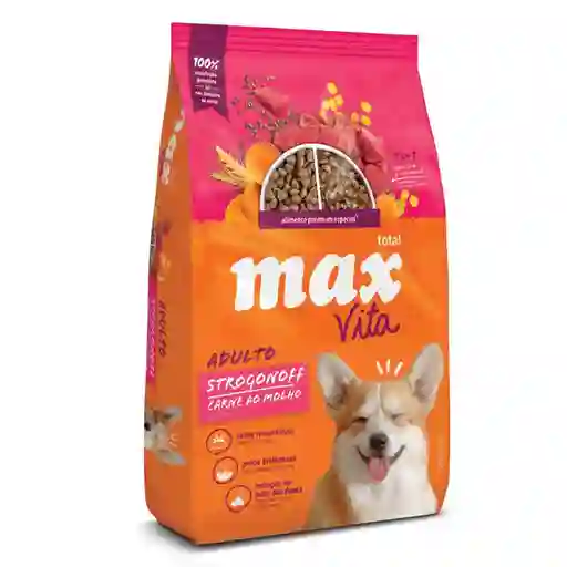 Max Vita - Alimento Perro Adulto Carne En Salsa 10.1 Kg