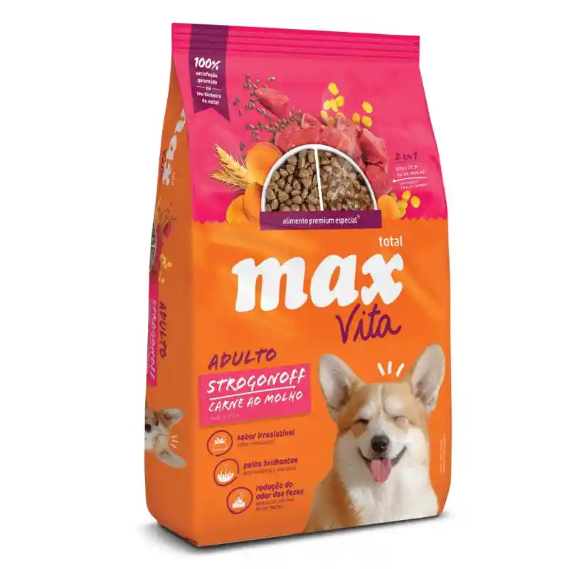Max Vita - Alimento Perro Adulto Carne En Salsa 10.1 Kg
