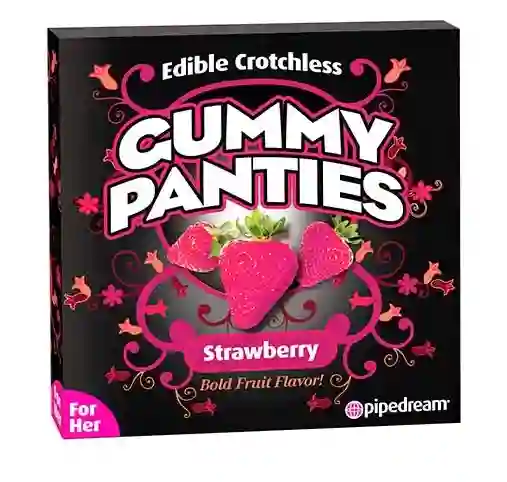 Lenceria Comestible Gummy Panties Fresa - Pipedream