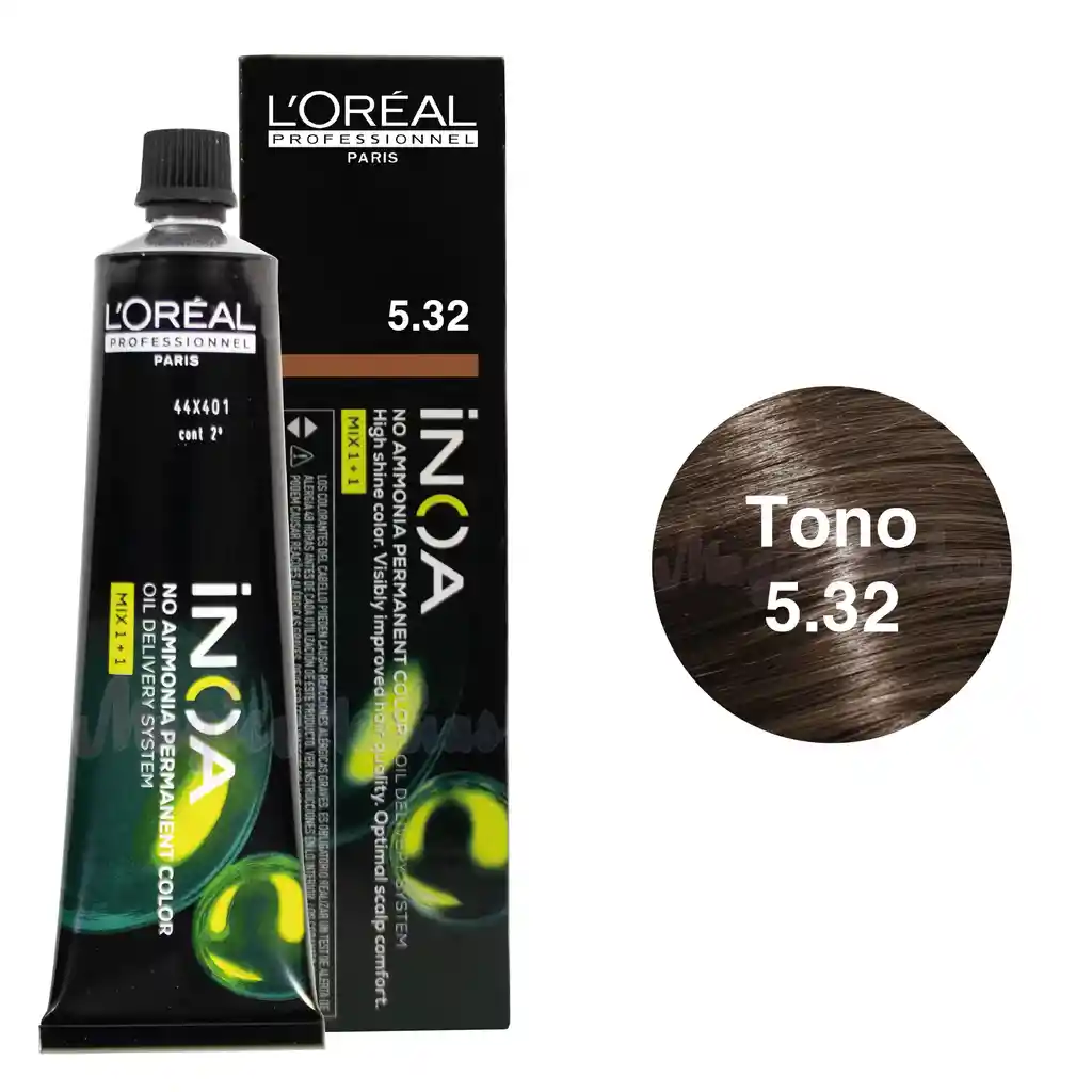 Tinte Inoa Tono 5.32 Castaño Claro Dorado Irisado 60ml