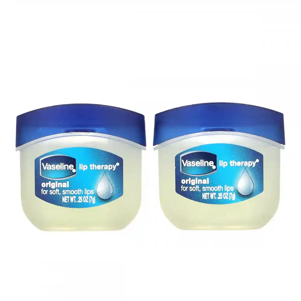 Vaseline Vaselina Para Labios Lip Therapy De Vaseline Original Made In The Usa 0.40 Oz (11g) Pack X 2- Und 0.20 Oz (5.5g)