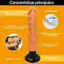 Dildo Vibrador Realista Consolador Adherente 25 Cm Sex Toy