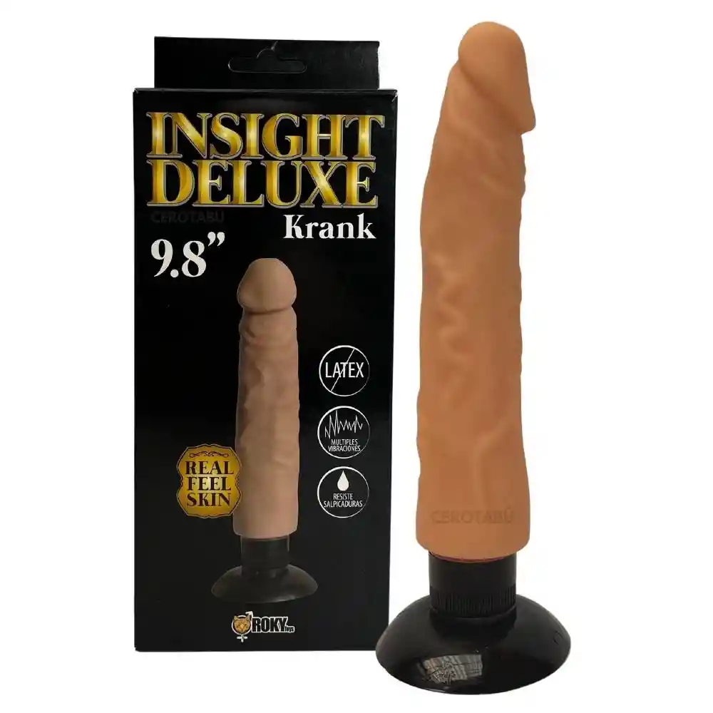 Dildo Vibrador Realista Consolador Adherente 25 Cm Sex Toy