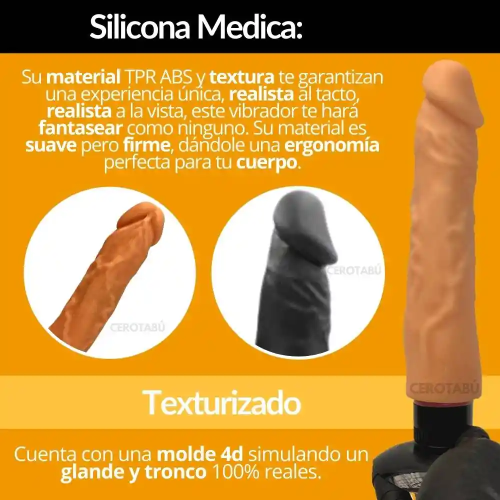 Dildo Vibrador Realista Consolador Adherente 25 Cm Sex Toy