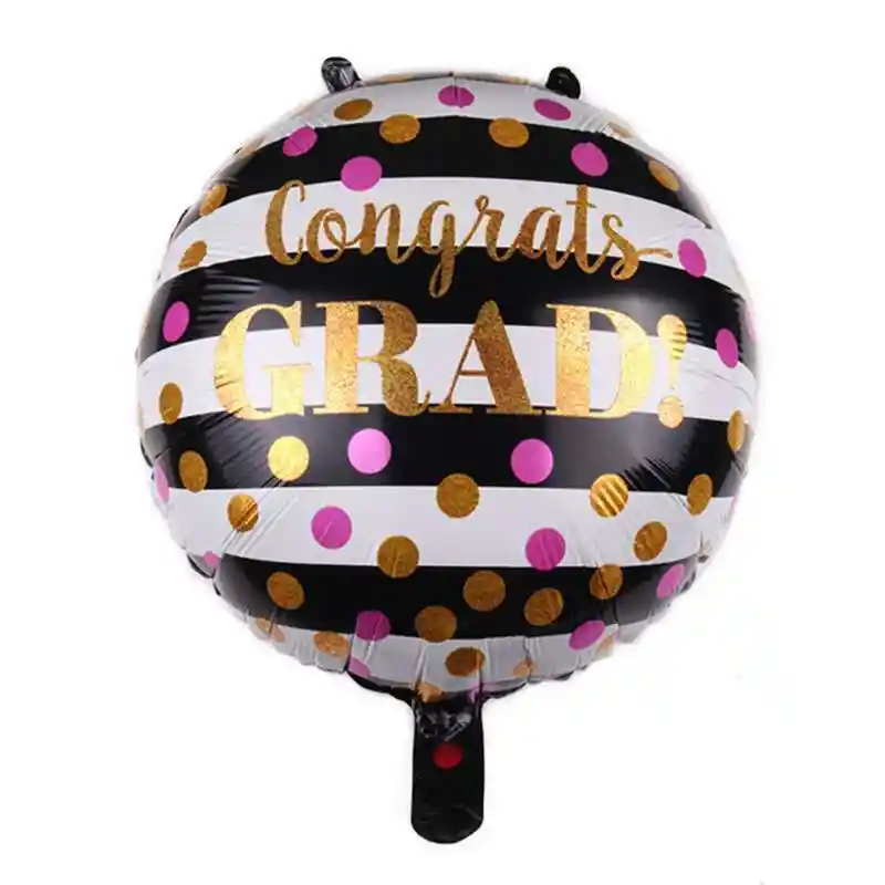 Globo Metalizado Grado Congrats Grad Puntos Inflado Con Helio