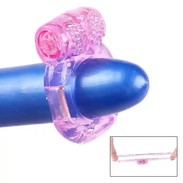 Anillo Vibrador Pene Estimula Clitoris Retardante Sexual