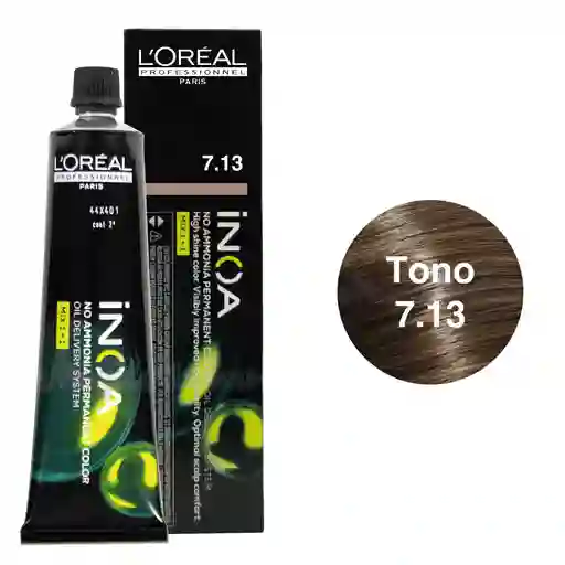 Tinte Inoa Tono 7.13 Rubio Ceniza Dorado 60ml