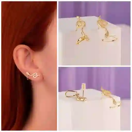 Aretes Serpiente