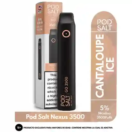 Vape Pod Salt Cantaloupe Ice 3500 Puffs 5%