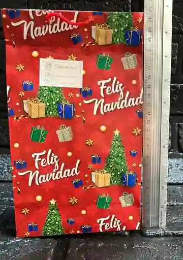 Bolsa Regalo Mediana Navidad 25x15x8