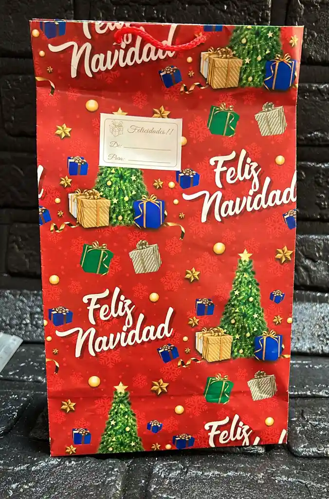Bolsa Regalo Mediana Navidad 25x15x8