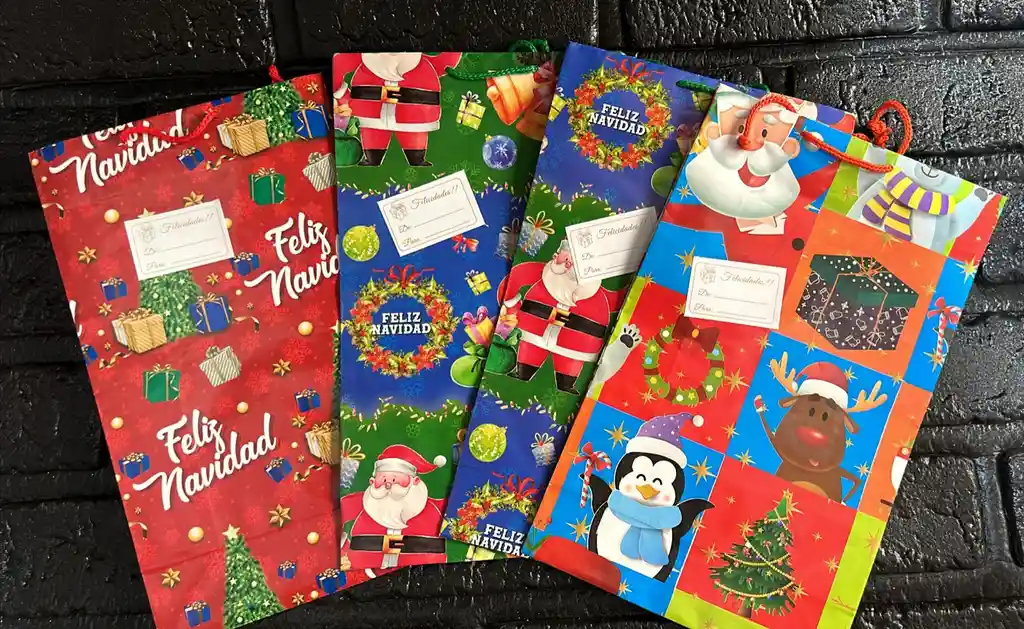 Bolsa Regalo Mediana Navidad 25x15x8
