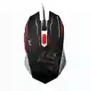 Mouse Gamer Alámbrico 6d Usb Negro/rojo Con Sensor Óptico Preciso, Dpi Ajustable, Cable Trenzado Y Botones De Alta Duración Para Juegos