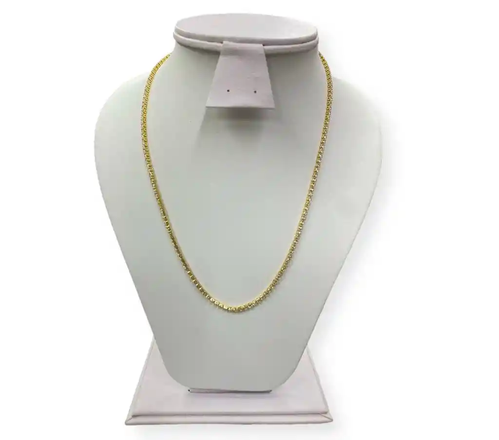 Collar Piedras Brillantes Rodio